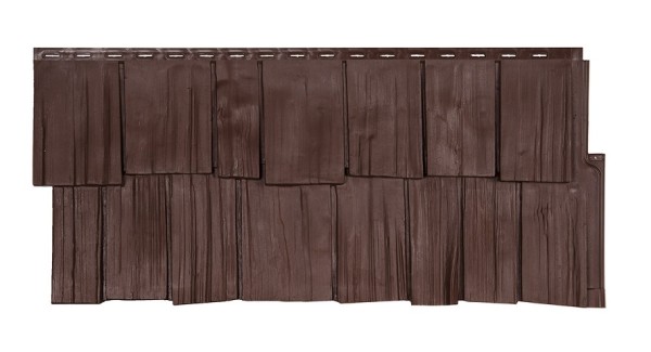 Фасадная панель T-Сайдинг- Щепа Дуб ЭКО-1 Браун купить в Электростале