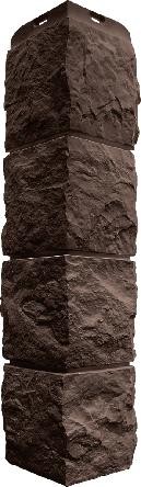 Угол наружный Альта-Профиль Туф ЭКО Коричневый купить в Электростале