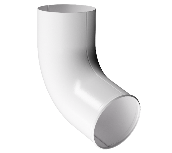 Отвод трубы D90 Döcke STAL PREMIUM Пломбир, (RAL 9010) купить в Электростале