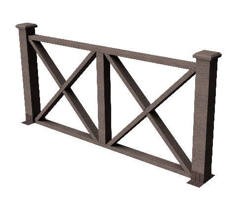 Ограждения декоративное ДПК GRINDERDECO Тауэр венге купить в Электростале