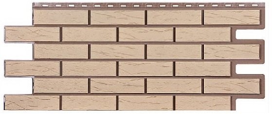 Фасадная панель T-Сайдинг-Кирпич Саман Желтый купить в Электростале