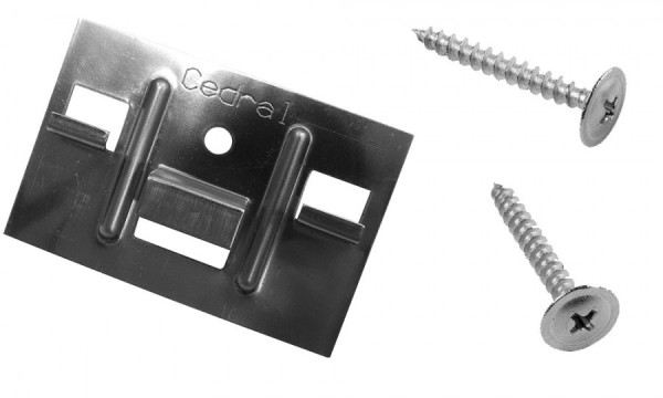 КЛЯММЕР + САМОРЕЗЫ 3,9Х30ММ ДЛЯ CEDRAL CLICK 250 ШТ (ПО ДЕРЕВУ) купить в Электростале