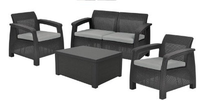 Комплект Corfu box set со столиком-ящиком для подушек (Европа)