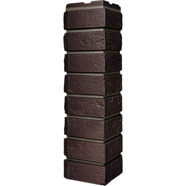 Угол наружный ДАЧНЫЙ Серия Баварский кирпич Темно коричневый купить в Электростале