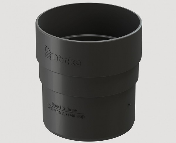 Муфта соединительная ПВХ Docke STANDART серый купить в Электростале