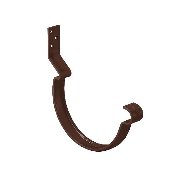 Водосток Aquasistem, система 125x90 - Крюк крепления желоба короткий RAL 8017 Коричневый купить в Электростале