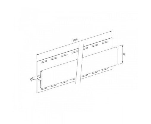 H-профиль для винилового сайдинга VOX STANDART купить в Электростале