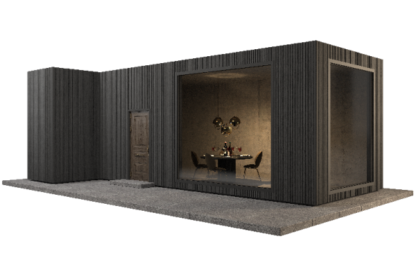 Фасадная панель GRINDERDECO, ДПК,двухсторонняя Серый базальт купить в Электростале