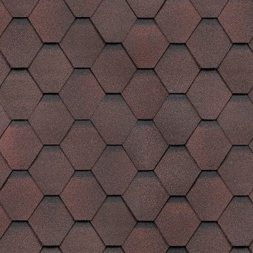 Гибкая черепица Shinglas, серия Классик, коллекция Кадриль – Гранат купить в Электростале