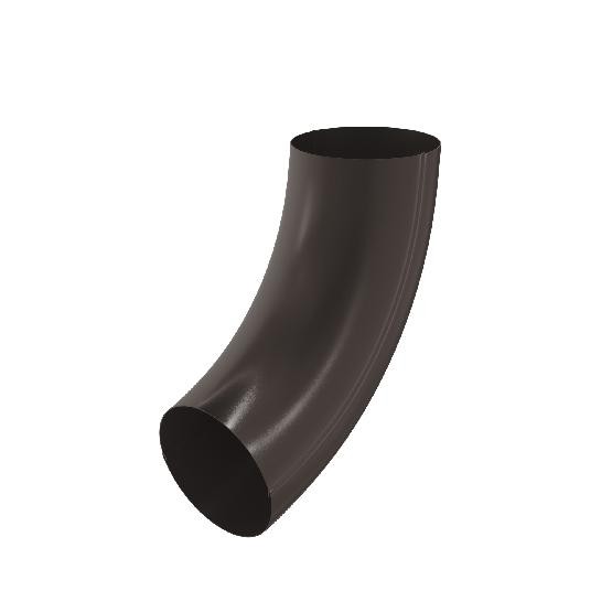 Водосток Aquasistem, система 125x90 -  Колено трубы RR 32 Тёмно Коричневый купить в Электростале