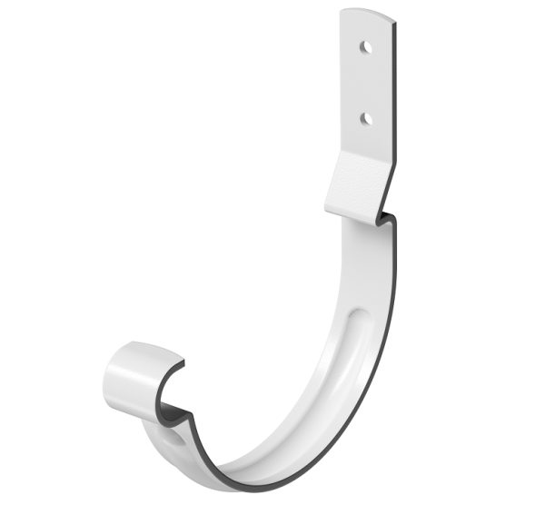 Карнизный крюк короткий D125 (гнутый) Döcke STAL PREMIUM Пломбир, (RAL 9010) купить в Электростале