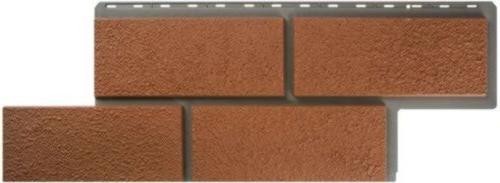 Фасадная панель Альта-Профиль Неаполитанский камень - Терракотовый купить в Электростале