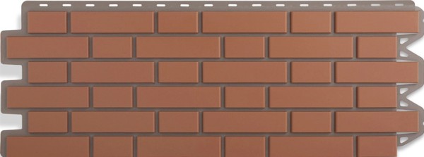 Фасадная панель Альта-Профиль, Кирпич Клинкерный, Красный купить в Электростале