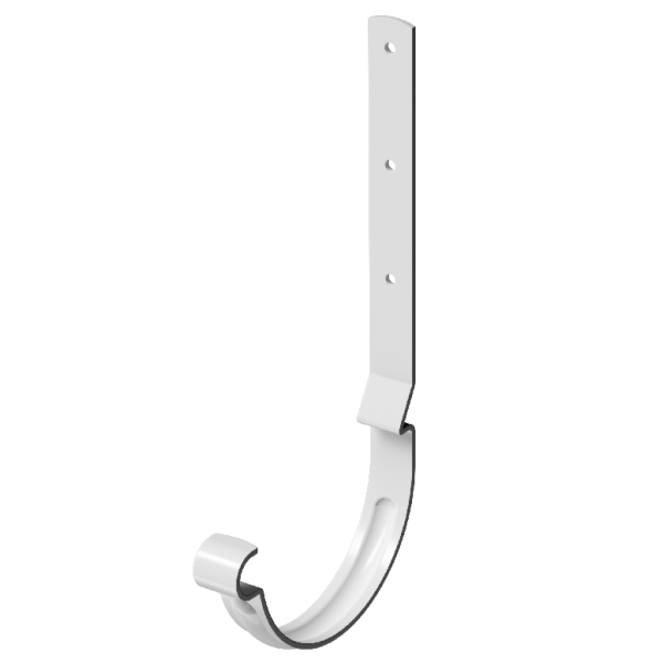 Карнизный крюк длинный D125 Döcke STAL PREMIUM Пломбир, (RAL 9010) купить в Электростале