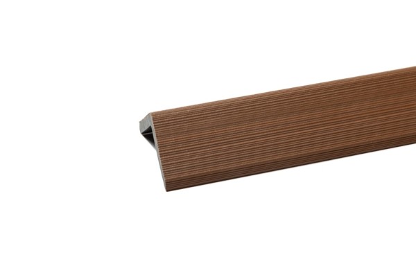 Уголок торцевой Ecodecking Скай коэкструзия 45х45х3000 Тик купить в Электростале