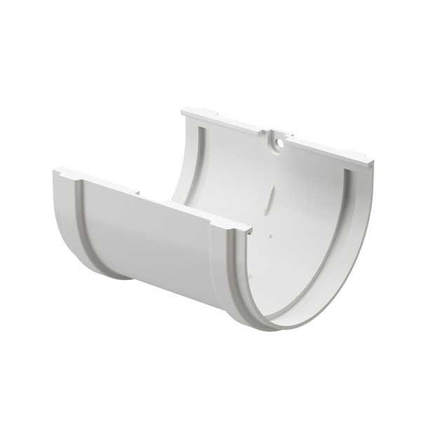 Соединитель желоба Docke Premium ПВХ - Пломбир купить в Электростале