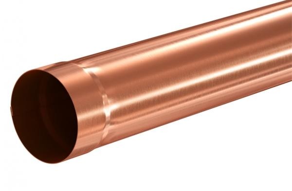 Водосток Aquasistem, система 125x90 - Соединительная труба 1 метр медная купить в Электростале