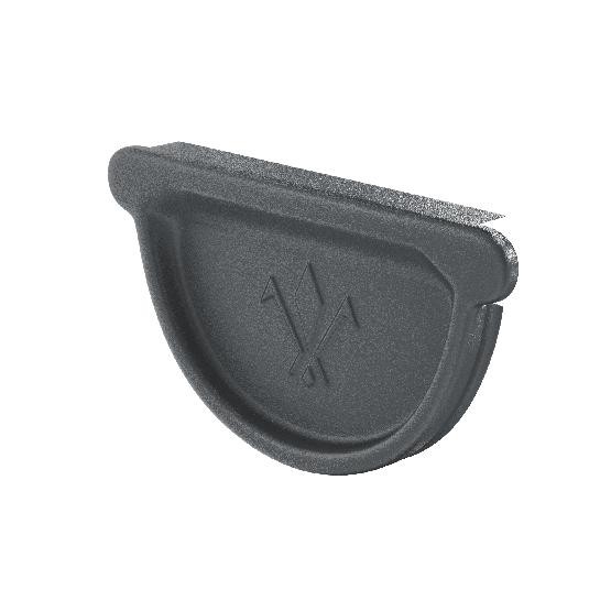 Водосток Aquasistem, Система 150/100 - Заглушка желоба универсальная с резиновым уплотнителем RR 23 Маренго matt купить в Электростале