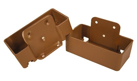 Крепление перил прямое из алюминия GardenParkett Орех купить в Электростале