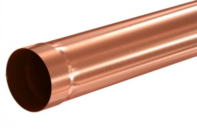 Водосток Aquasistem, система 125x90 - Водосточная труба 3 метра медная