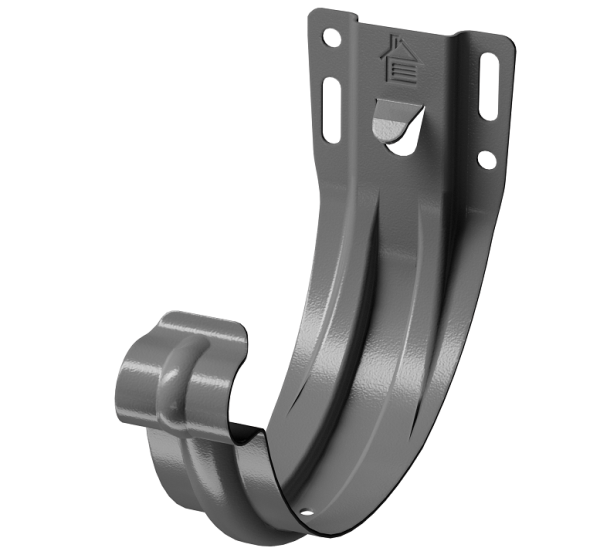 Карнизный кронштейн (штампованный) D125 Döcke STAL PREMIUM Графит, (RAL 7024) купить в Электростале