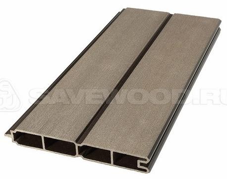 Заборный профиль из ДПК Savewood SW Agger матовый тёмно-коричневы купить в Электростале